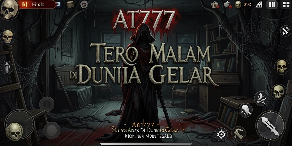 Screenshot menegangkan dari gameplay AT777 dengan suasana gelap dan mencekam.