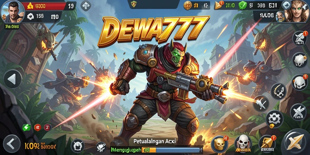 Gameplay mendebarkan dengan aksi tanpa henti di DEWA777.