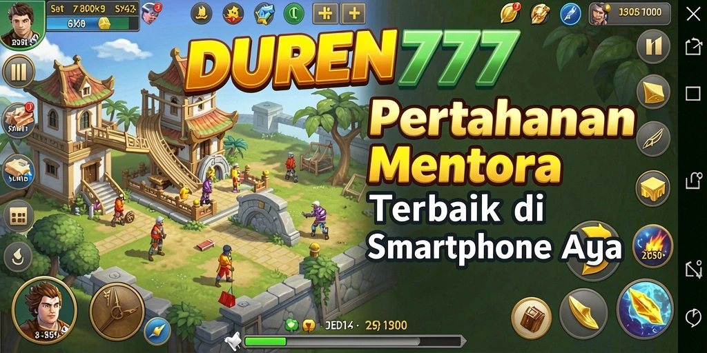 Gameplay seru DUREN777 dengan strategi Tower Defense yang menantang.