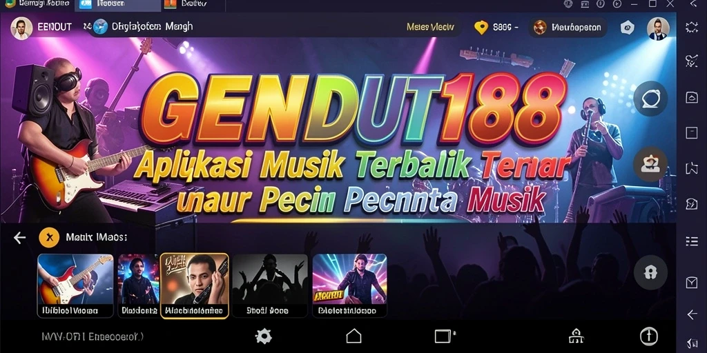 Tampilan gameplay GENDUT188 yang menarik dan interaktif saat menikmati musik.