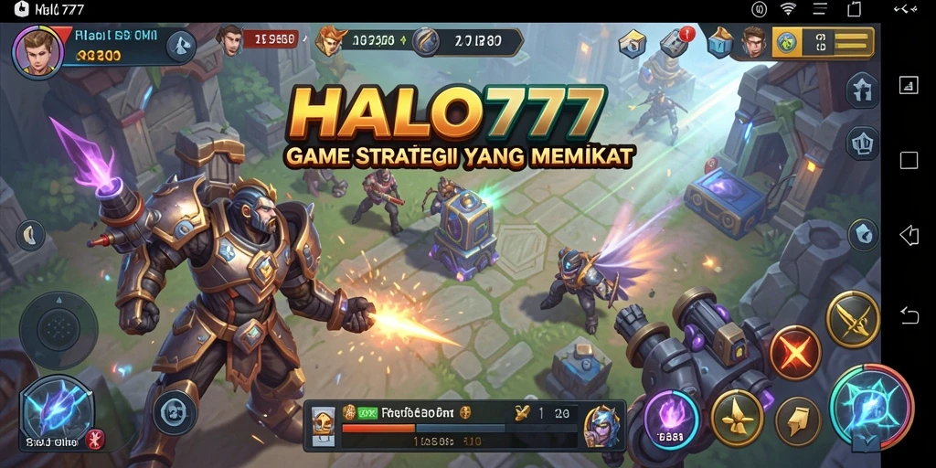 Gameplay dinamis dan interaktif dalam HALO777.