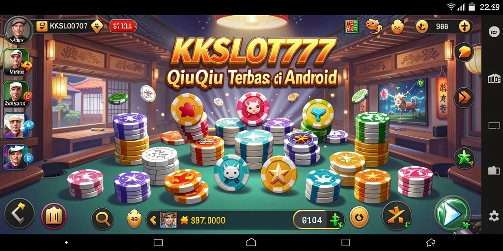 Tampilan gameplay seru KKSLOT777 dalam QiuQiu.