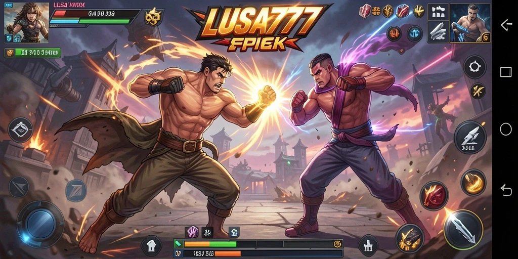 Screenshot LUSA777 menampilkan aksi pertarungan yang mendebarkan.