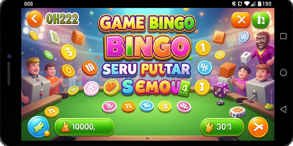 Tampilan gameplay seru dalam aplikasi Bingo OH222.