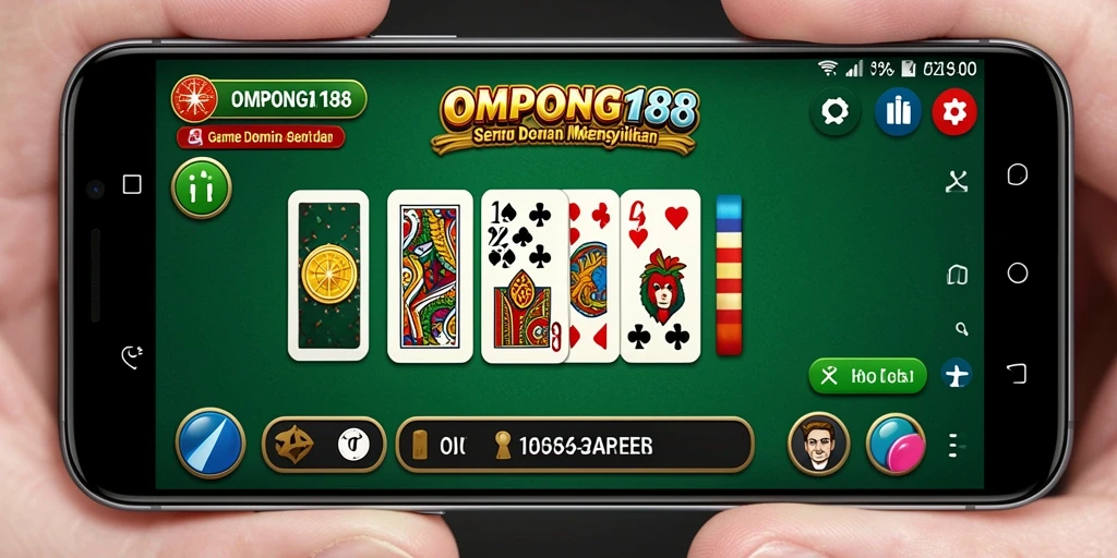 Screenshot gameplay OMPONG188 menunjukkan aksi seru dalam permainan Domino.
