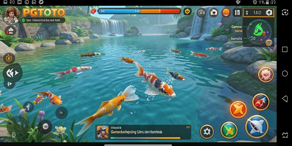 Tampilan gameplay PGTOTO yang menampilkan aktivitas memancing yang seru.