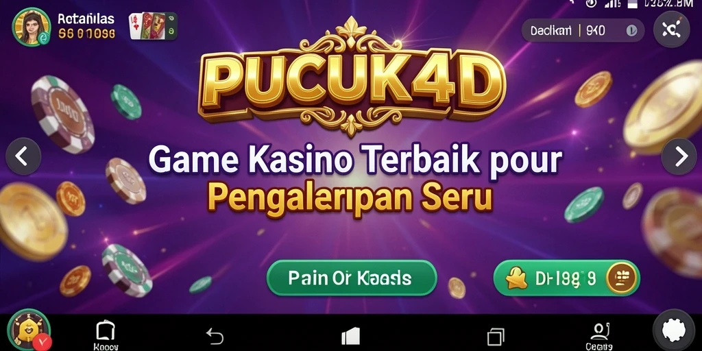 Gameplay seru dalam PUCUK4D dengan berbagai pilihan permainan kasino.