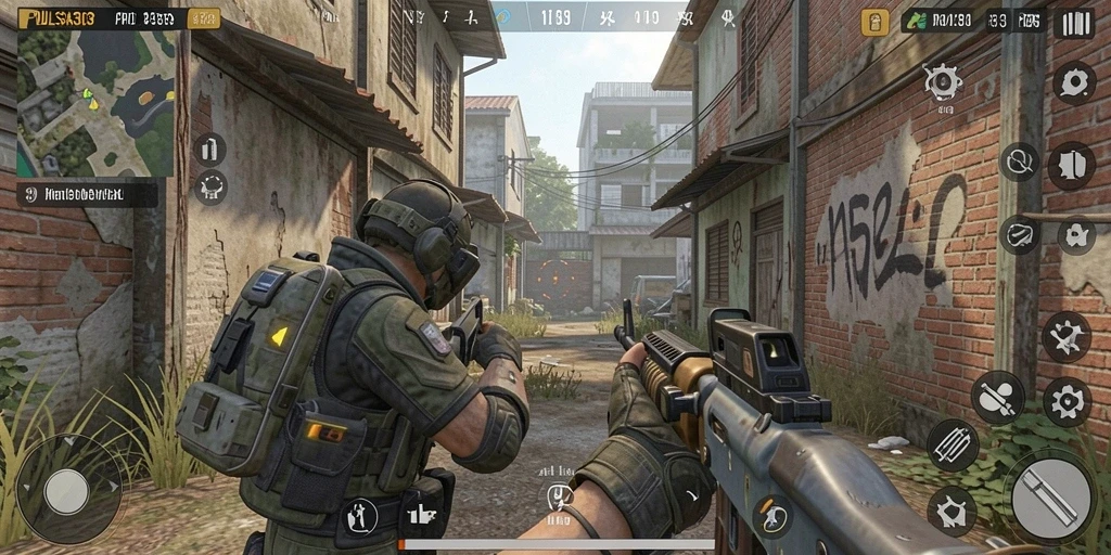 Tangkapan layar gameplay PULSA303 menampilkan pertempuran sengit antar pemain.