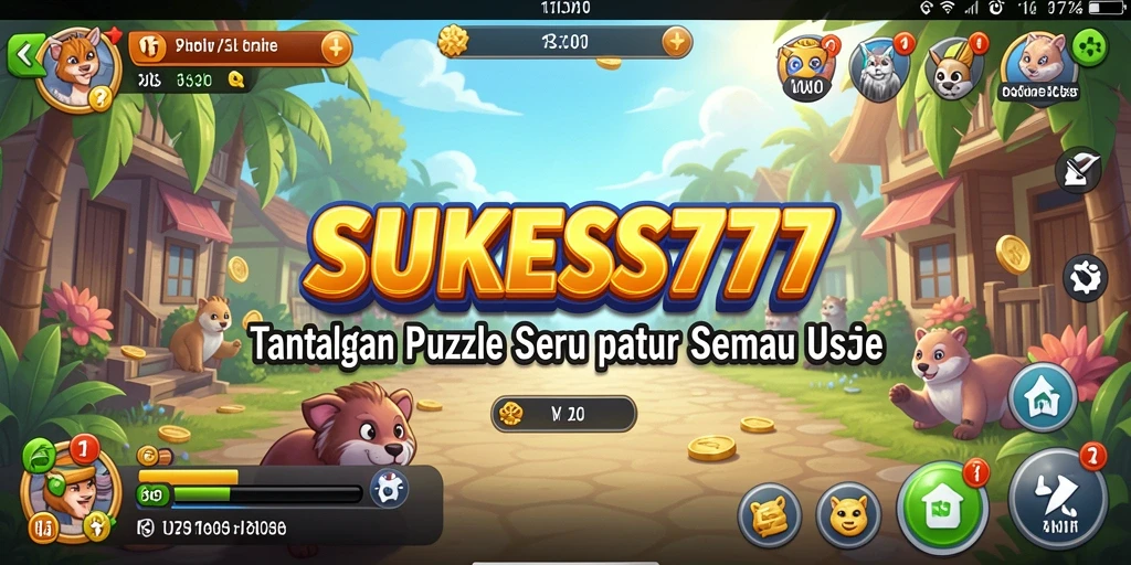 Tampilan gameplay menantang dari SUKSES777 dengan puzzle menarik.