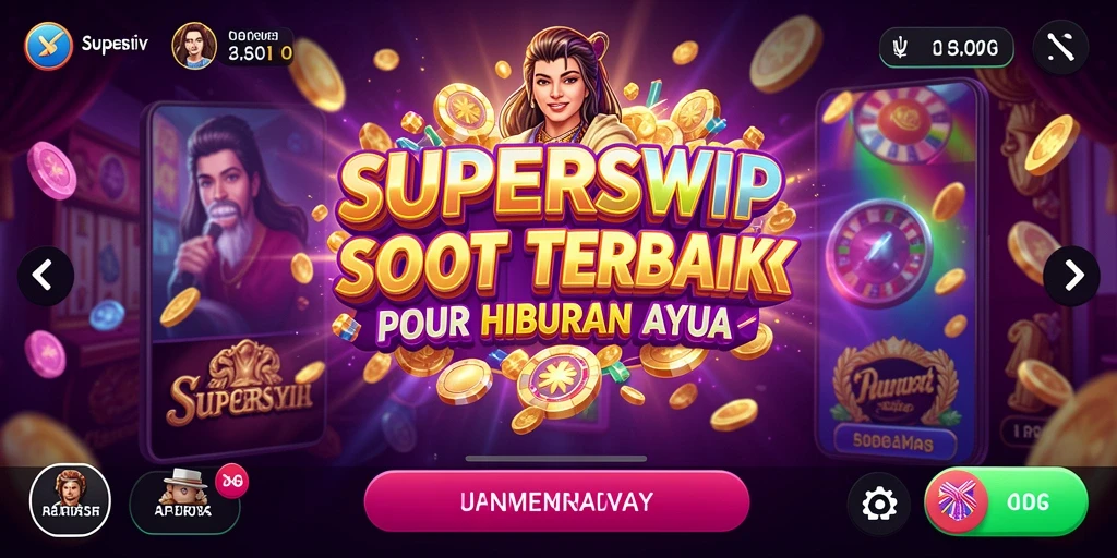 Tampilan menarik dari gameplay Slot di SUPERSVIP.