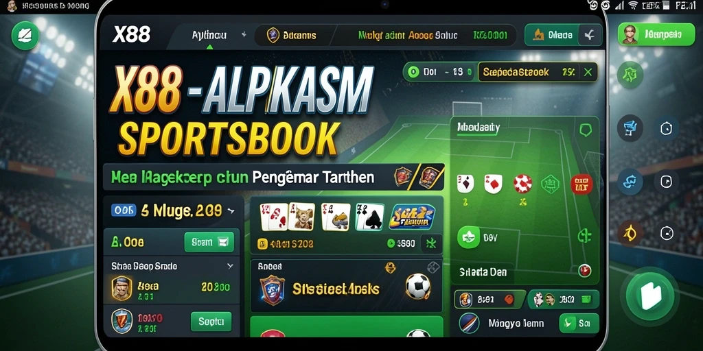 Screenshot utama X88 menunjukkan momen taruhan yang mendebarkan.